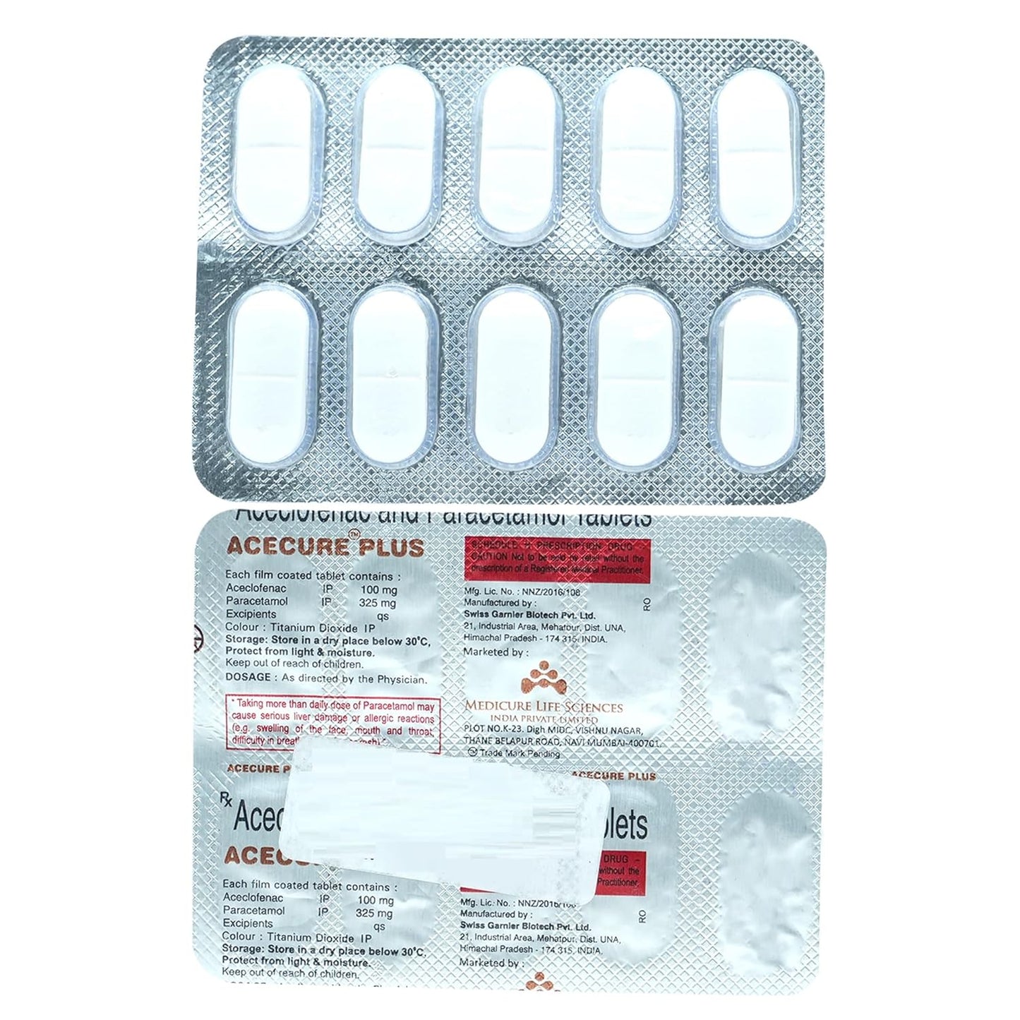 Acecure Plus - Strip of 10 Tablets