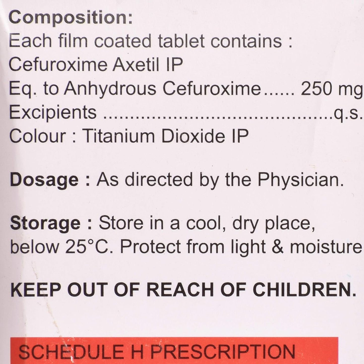 Augxetil 250 - Strip of 10 Tablets