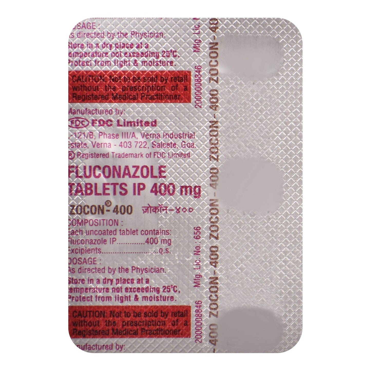 Zocon - 400 - Strip of 1 Tablet