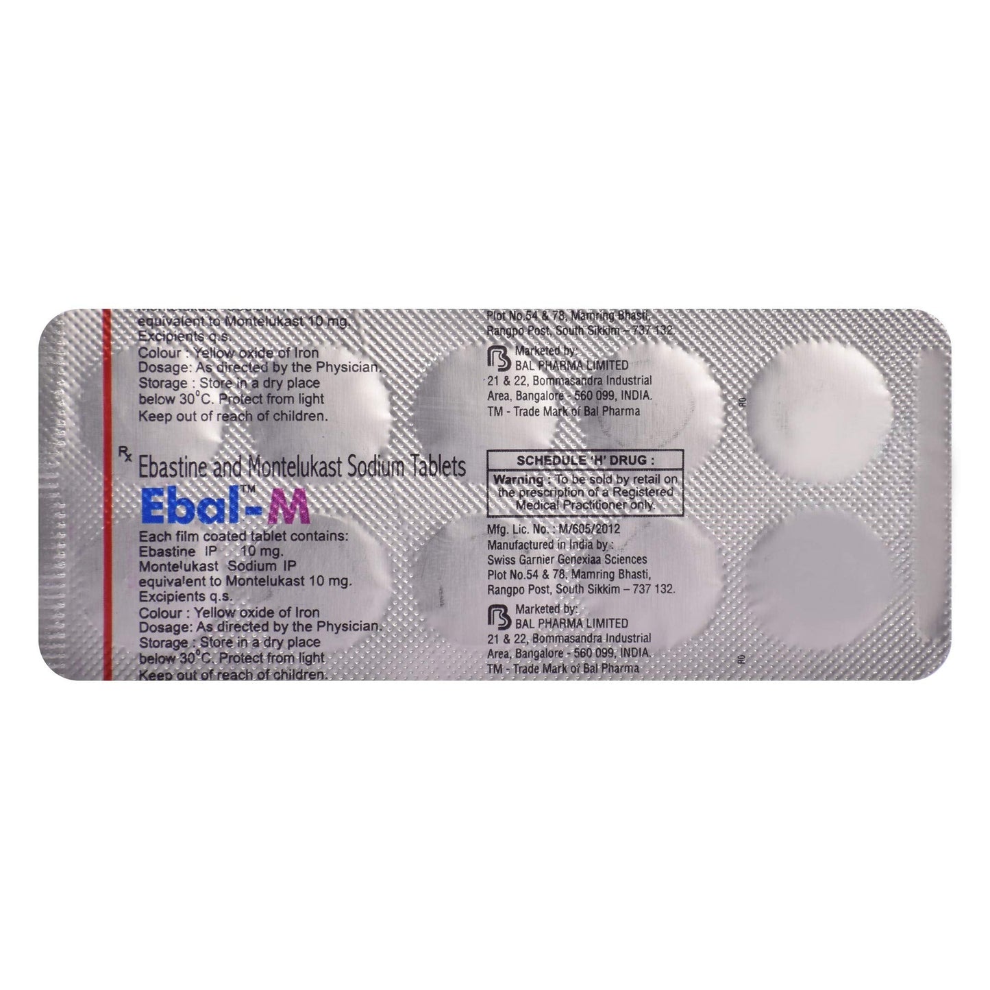 Ebal-M - Strip of 10 Tablets