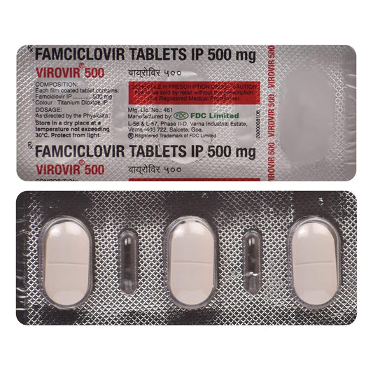 Virovir 500 - Strip of 3 Tablets