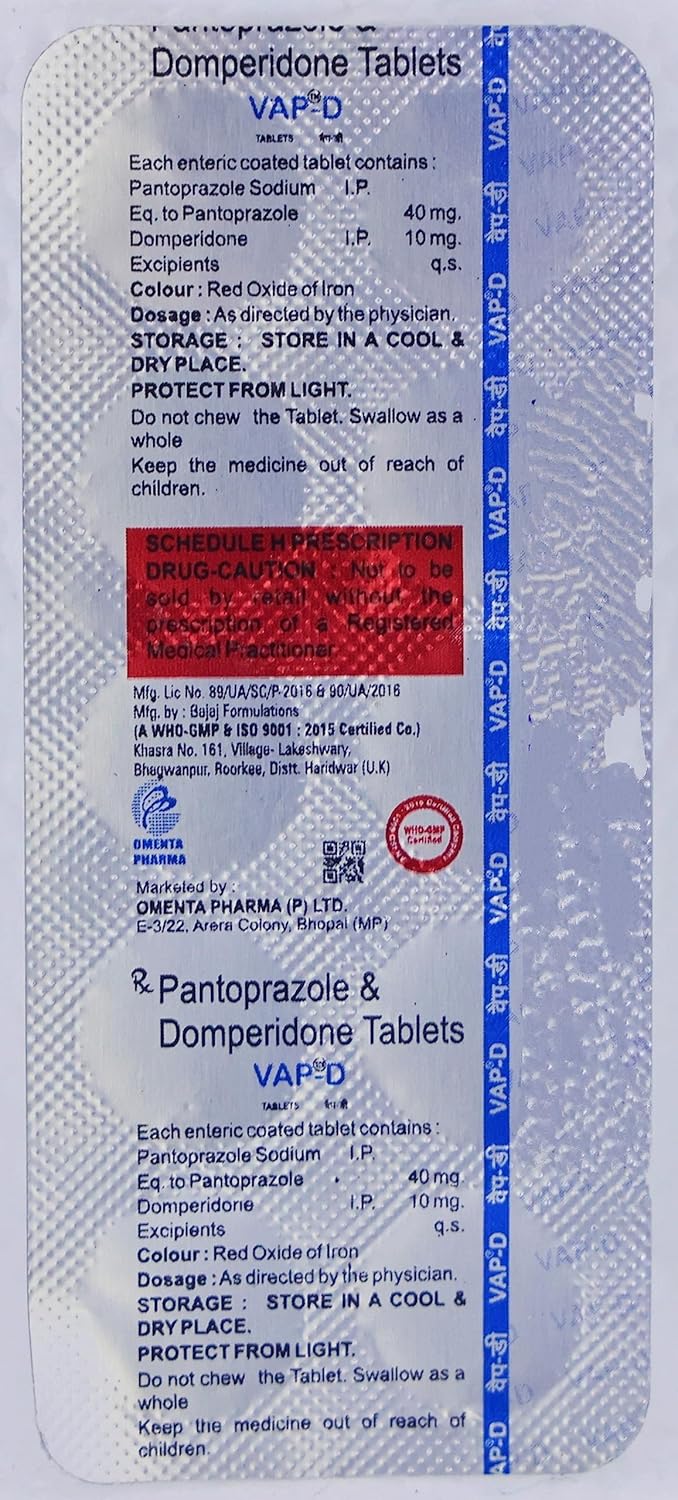 Vap - D - Strip of 10 Tablets