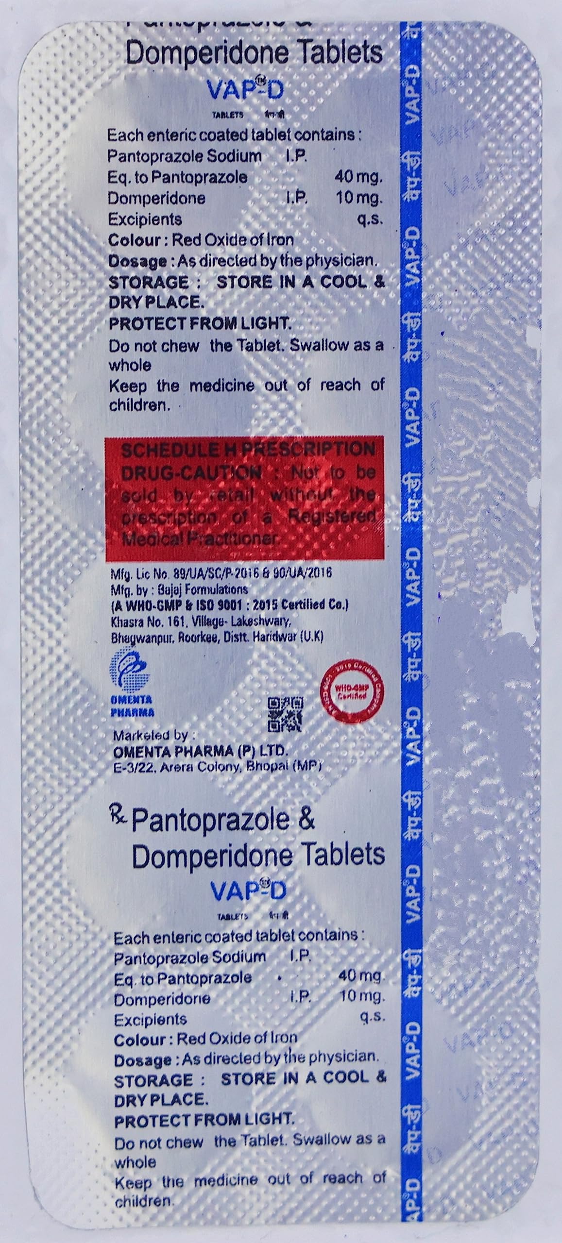 Vap - D - Strip of 10 Tablets