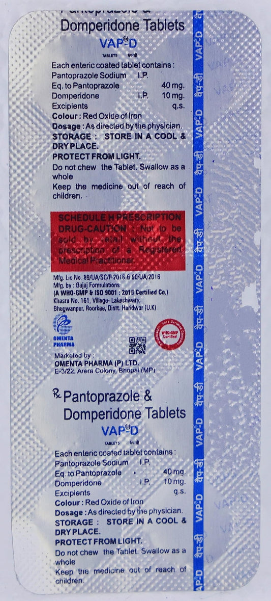 Vap - D - Strip of 10 Tablets