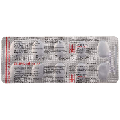 Lupin Mira-25 - Strip of 10 Tablets