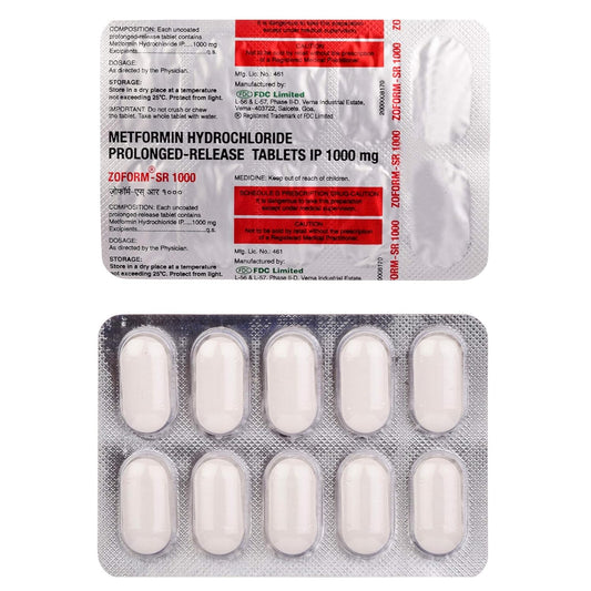 Zoform-SR 1000 - Strip of 10 Tablets