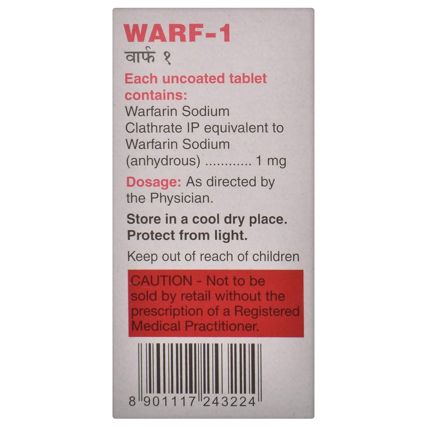 Warf-1 - Strip of 30 Tablets