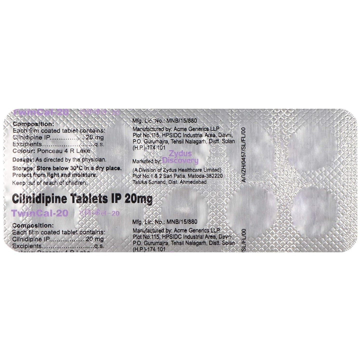 Twincal 20 - Strip of 10 Tablets