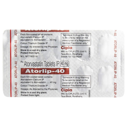 Atorlip-40 - Strip of 10 Tablets