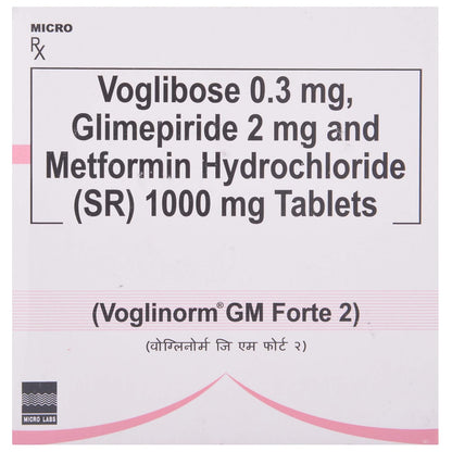 Voglinorm GM Forte 2 - Strip of 10 Tablets