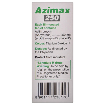 Azimax 250 - Strip of 6 Tablets