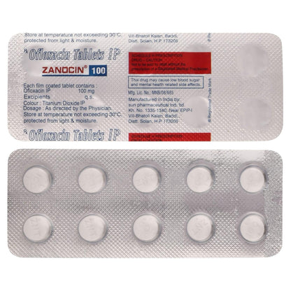 Zanocin 100 - Strip of 10 Tablets