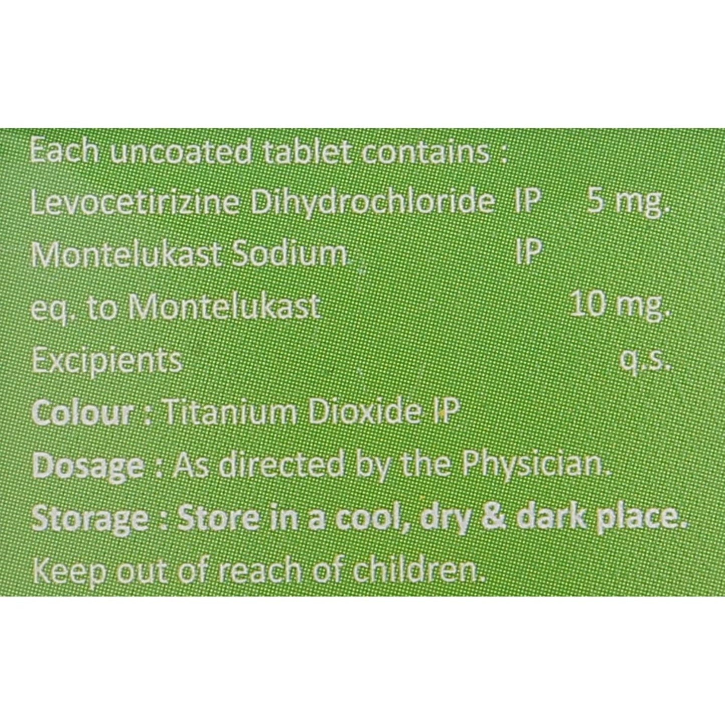 Verkast LC - Strip of 10 Tablets