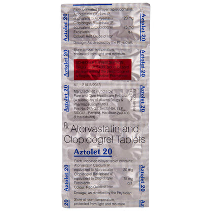 Aztolet 20 -Strip of 10 Tablets