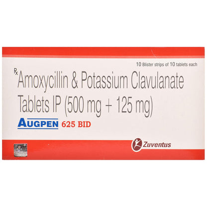 Augpen 625 BID - Strip of 10 Tablets