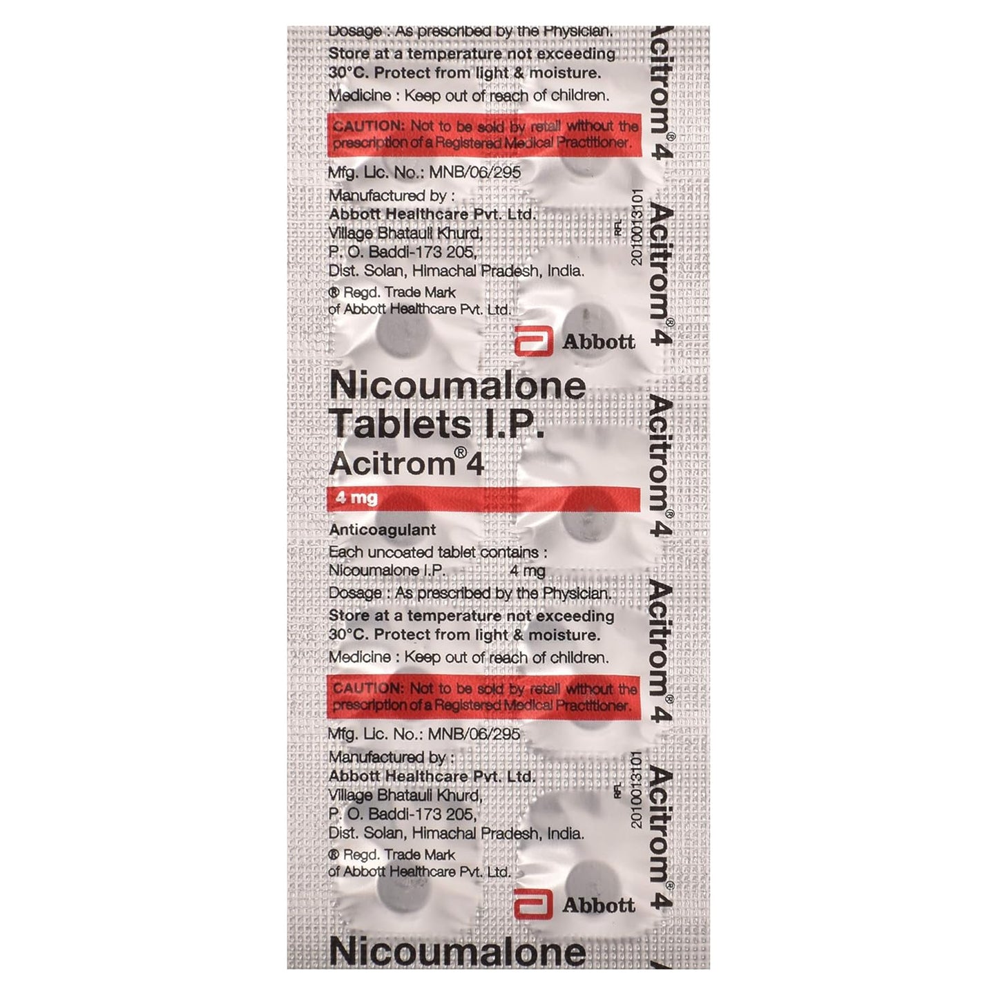 Acitrom 4 - Strip of 30 Tablets