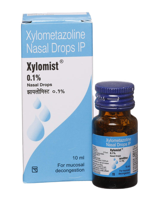 Xylomist 0.1% - Bottel of 10 ml Nasal Drops