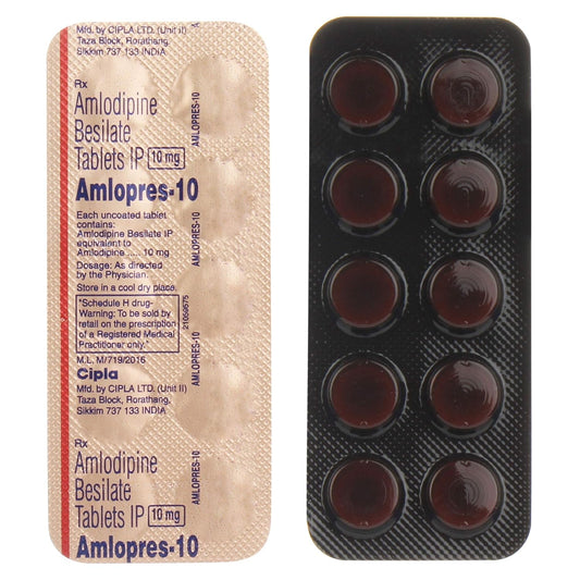 Amlopres -10 - Strip of 10 Tablets