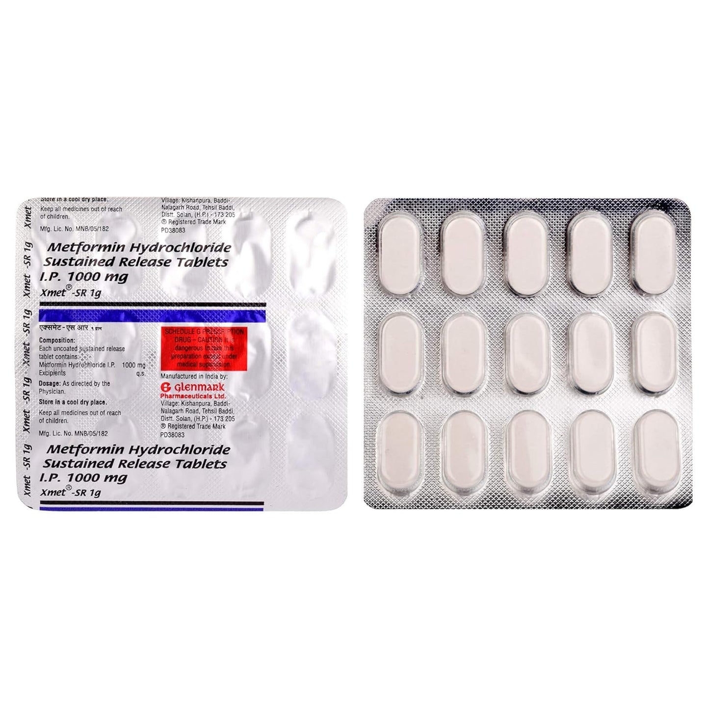 Xmet-SR 1g - Strip of 15 Tablets