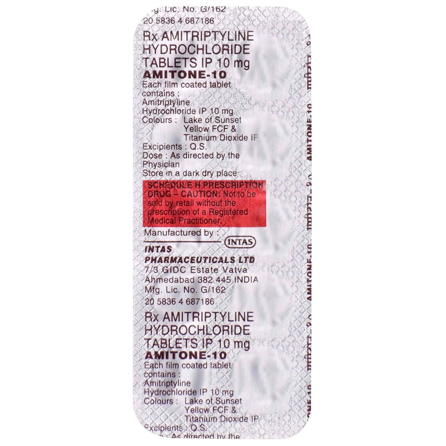 Amitone-10 - Strip of 10 Tablets