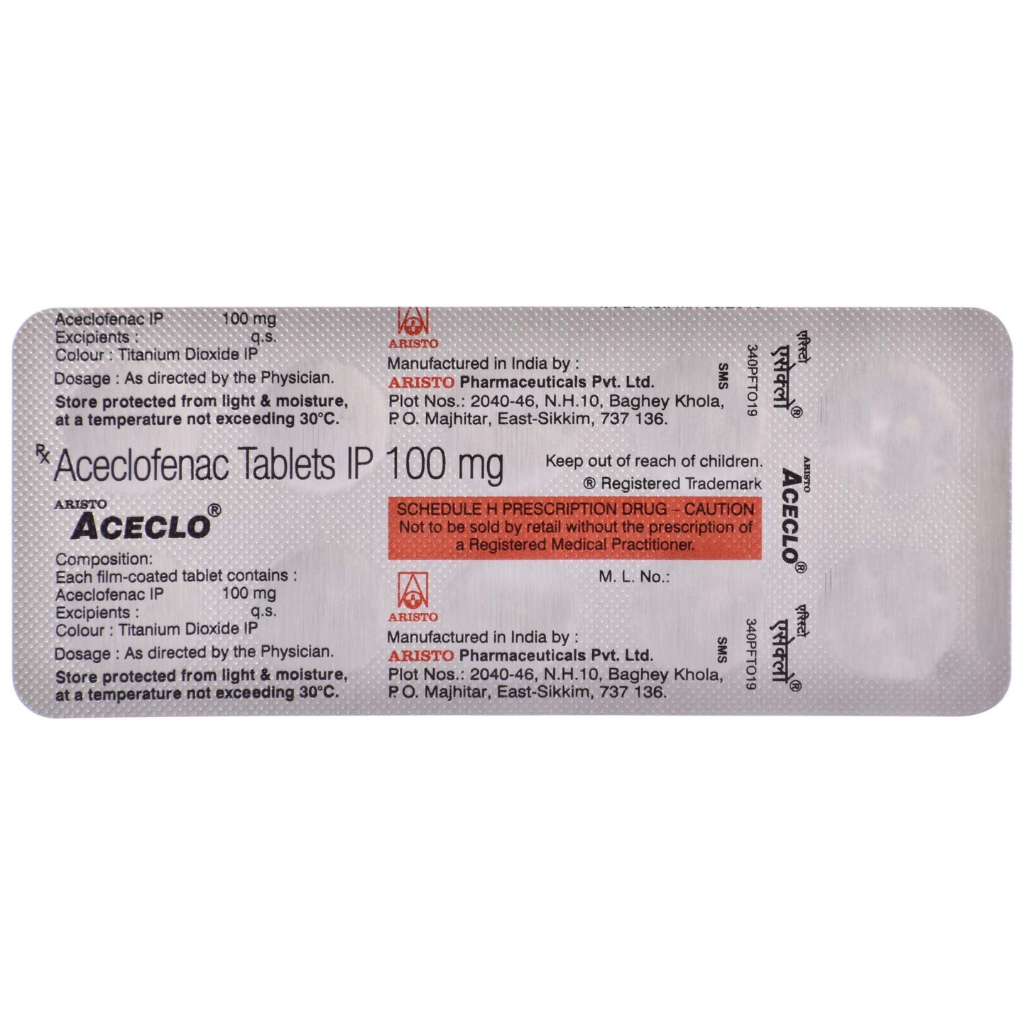 Aceclo - Strip of 10 Tablets