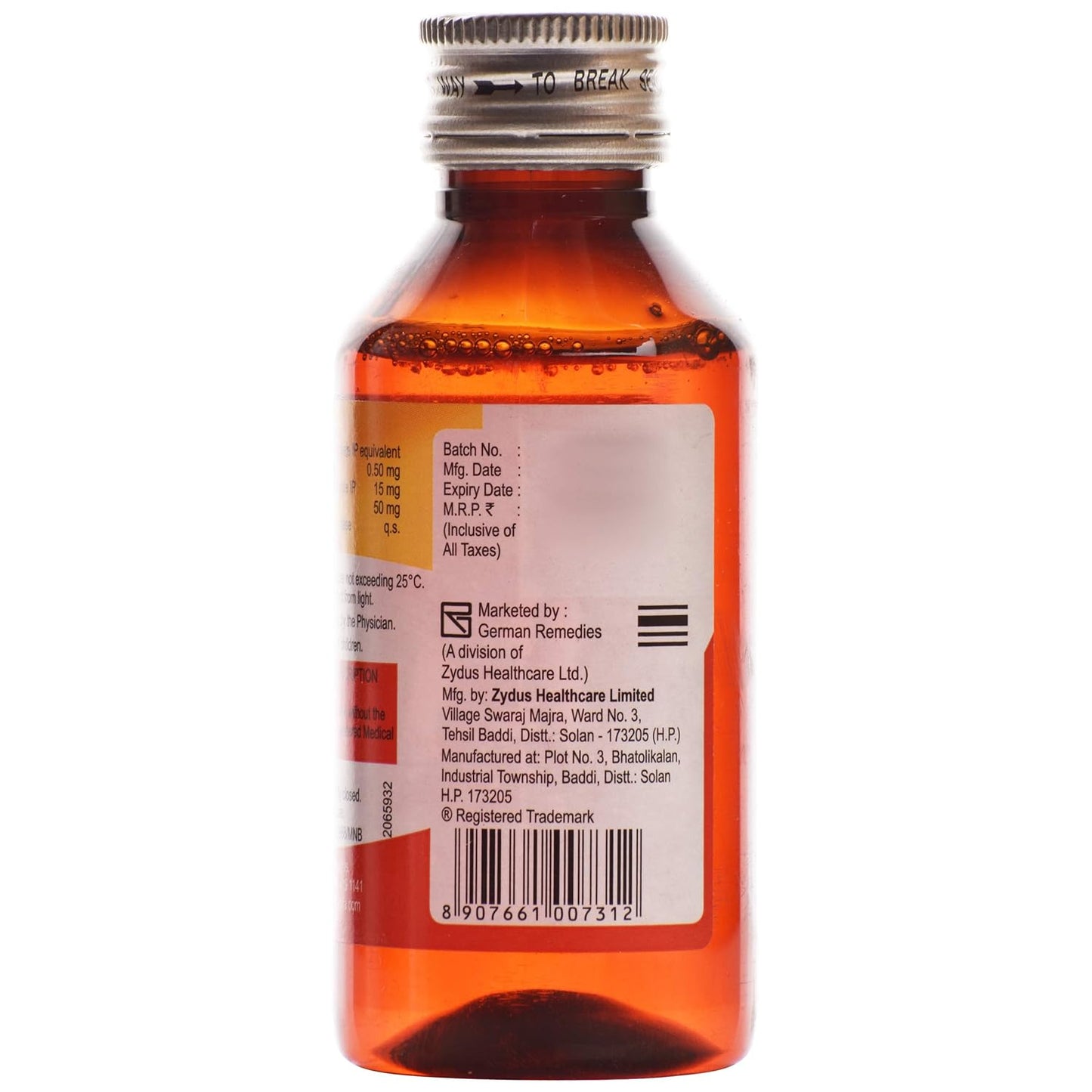 Aerodil LS - Bottle of 100 ml Syrup