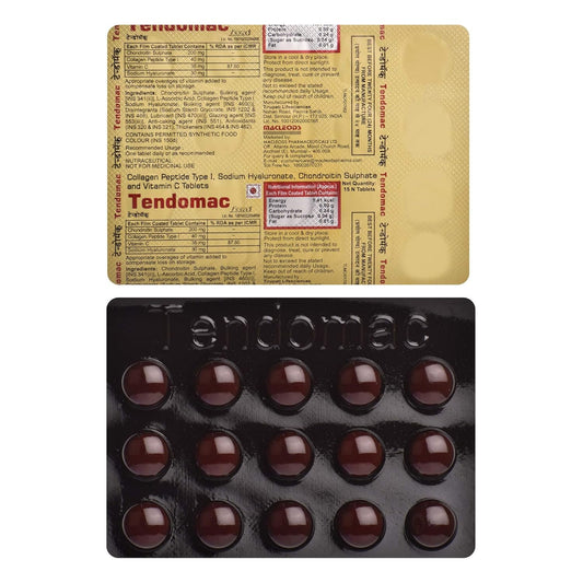 Tendomac - Blister Pack of 15 Tablets