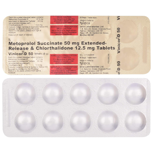 Vinicor D 50 - Strip of 10 Tablets