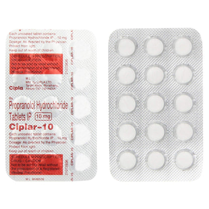 Ciplar 10 - Strip of 15 Tablets