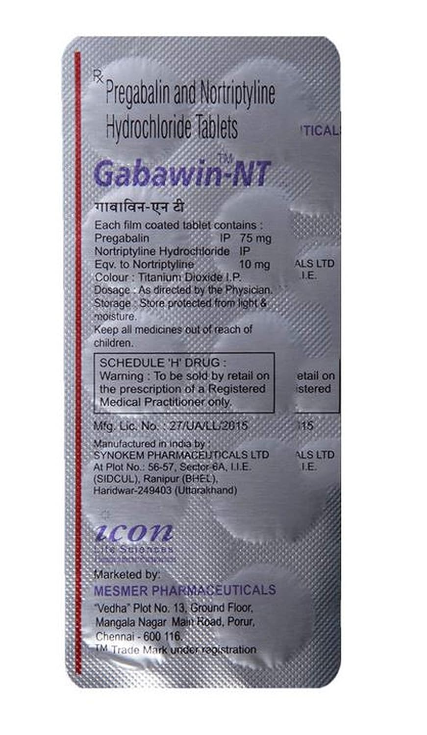 Gabawin NT 75 - Strip of 10 Tablets