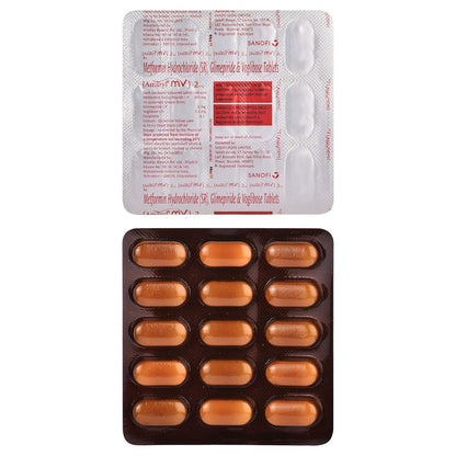 Amaryl MV 2 mg - Strip of 15 Tablets