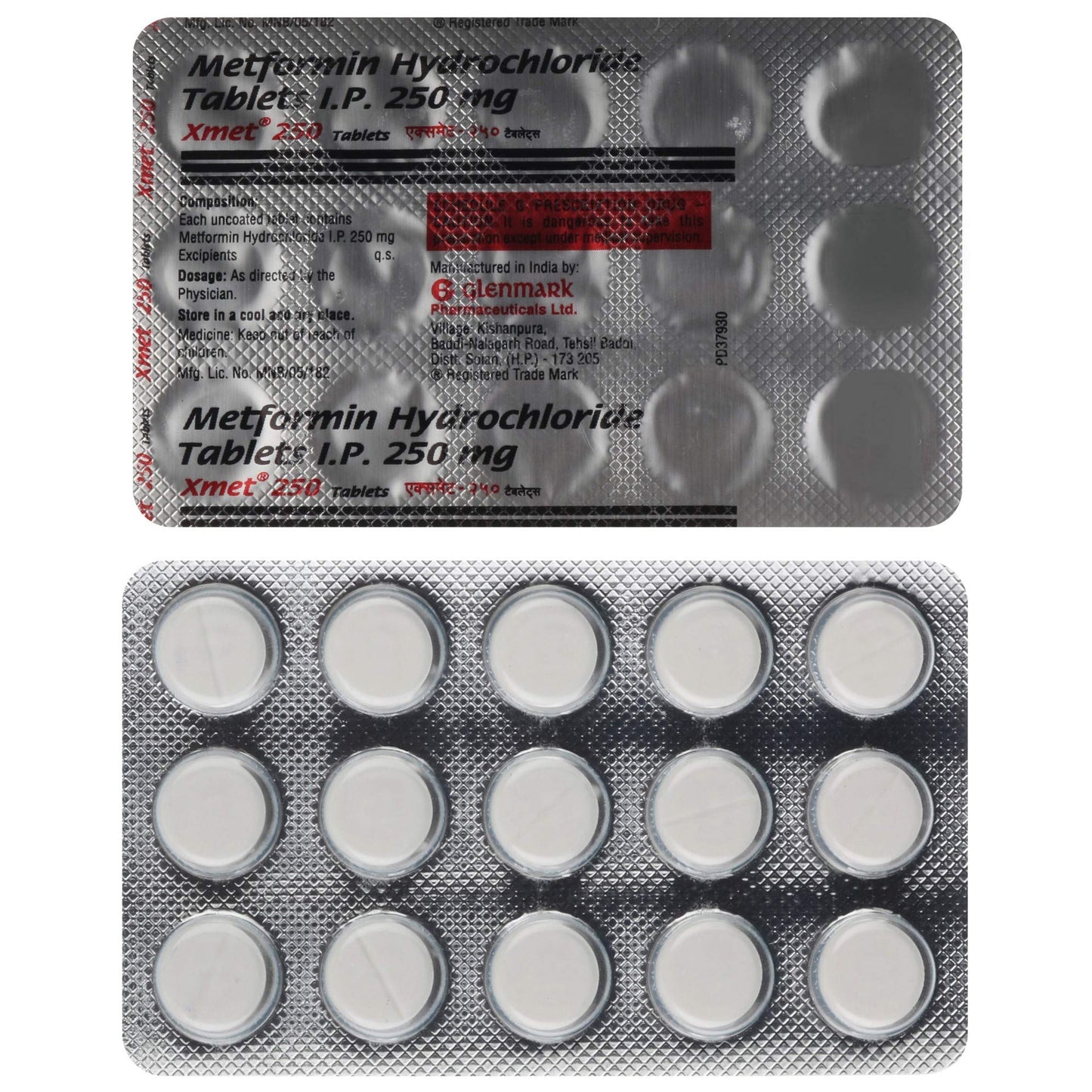 Xmet 250 - Strip of 15 Tablets