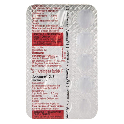 Asomex 2.5 - Strip of 15 Tablets