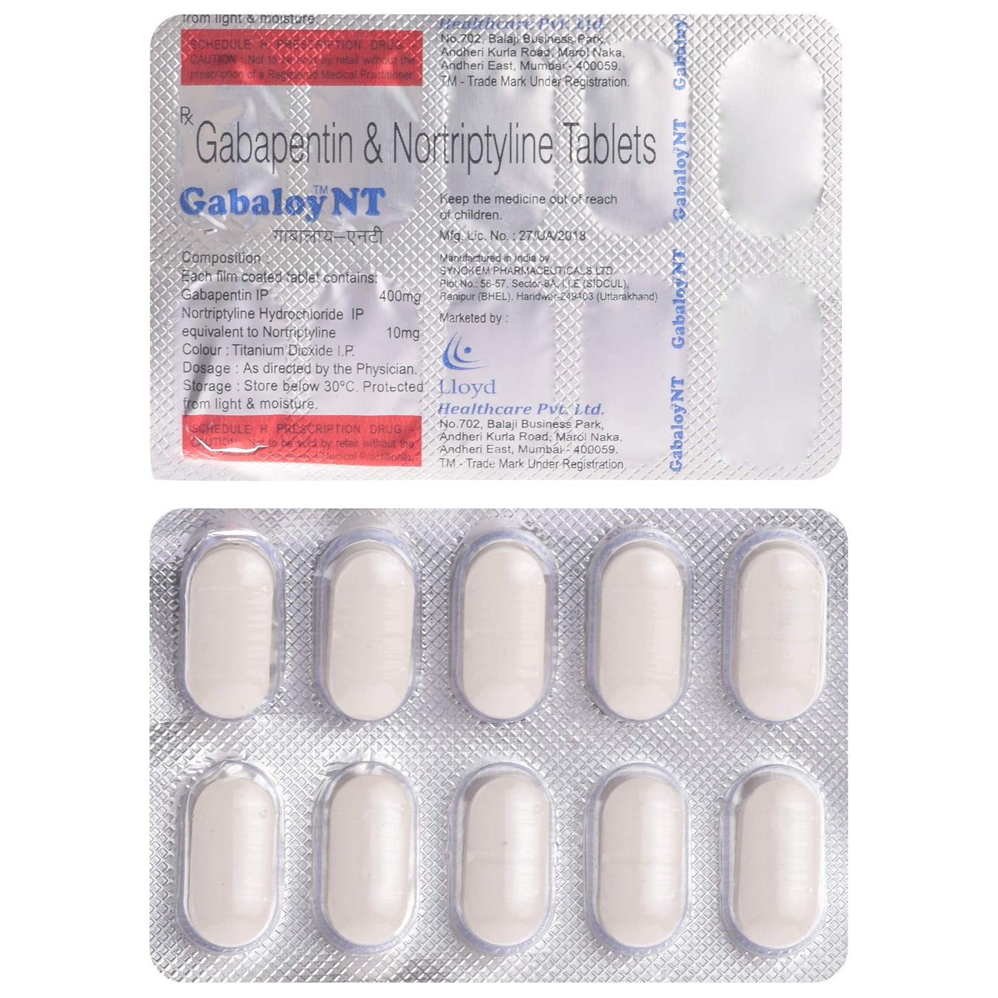 Gabaloy NT - Strip of 10 Tablets