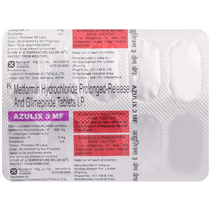 Azulix 3 MF - Strip of 10 Tablets