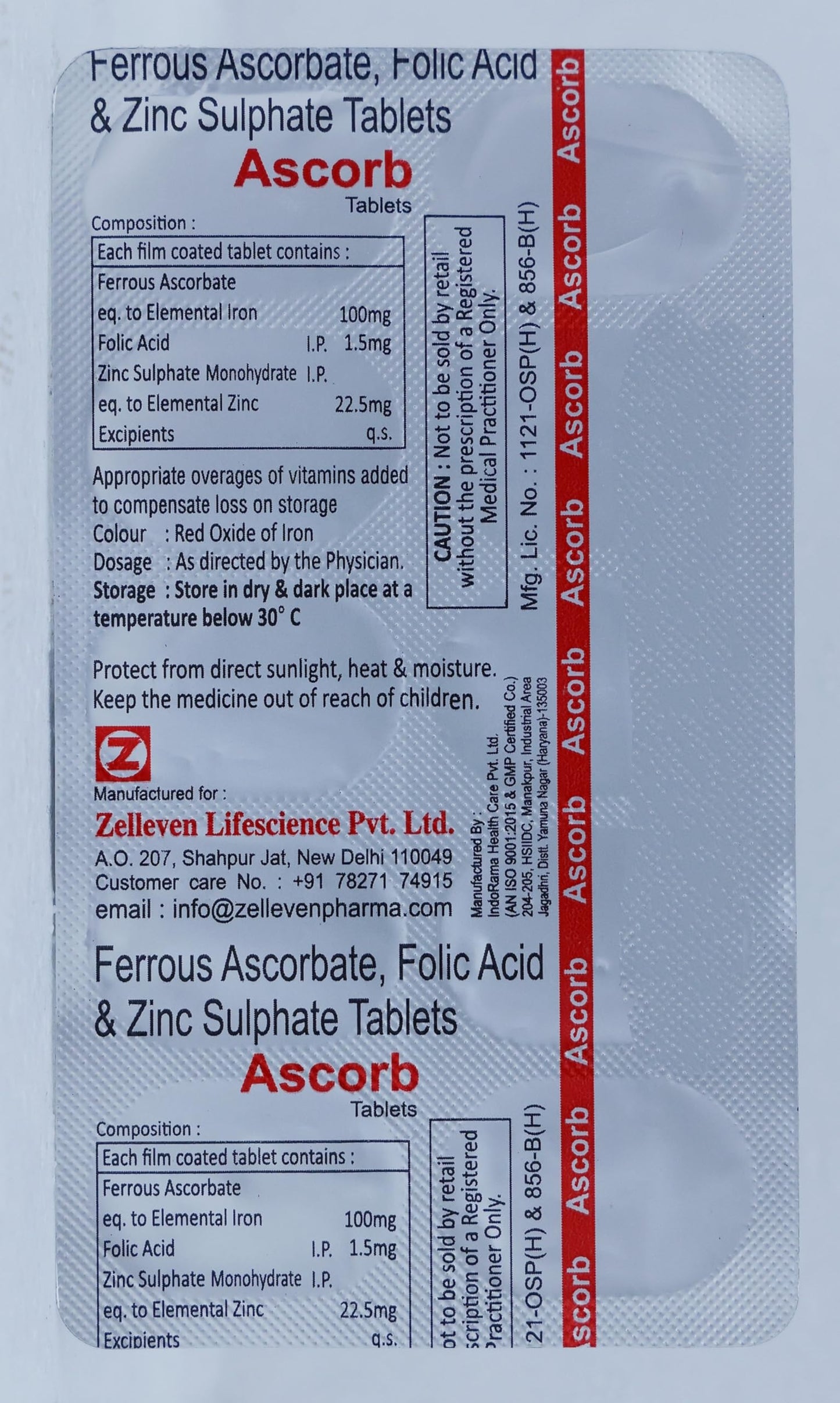 Ascorb - Strip of 10 Tablets