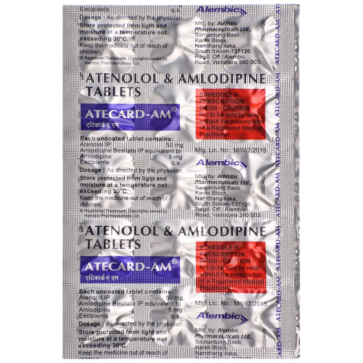 Atecard-AM - Strip of 15 Tablets