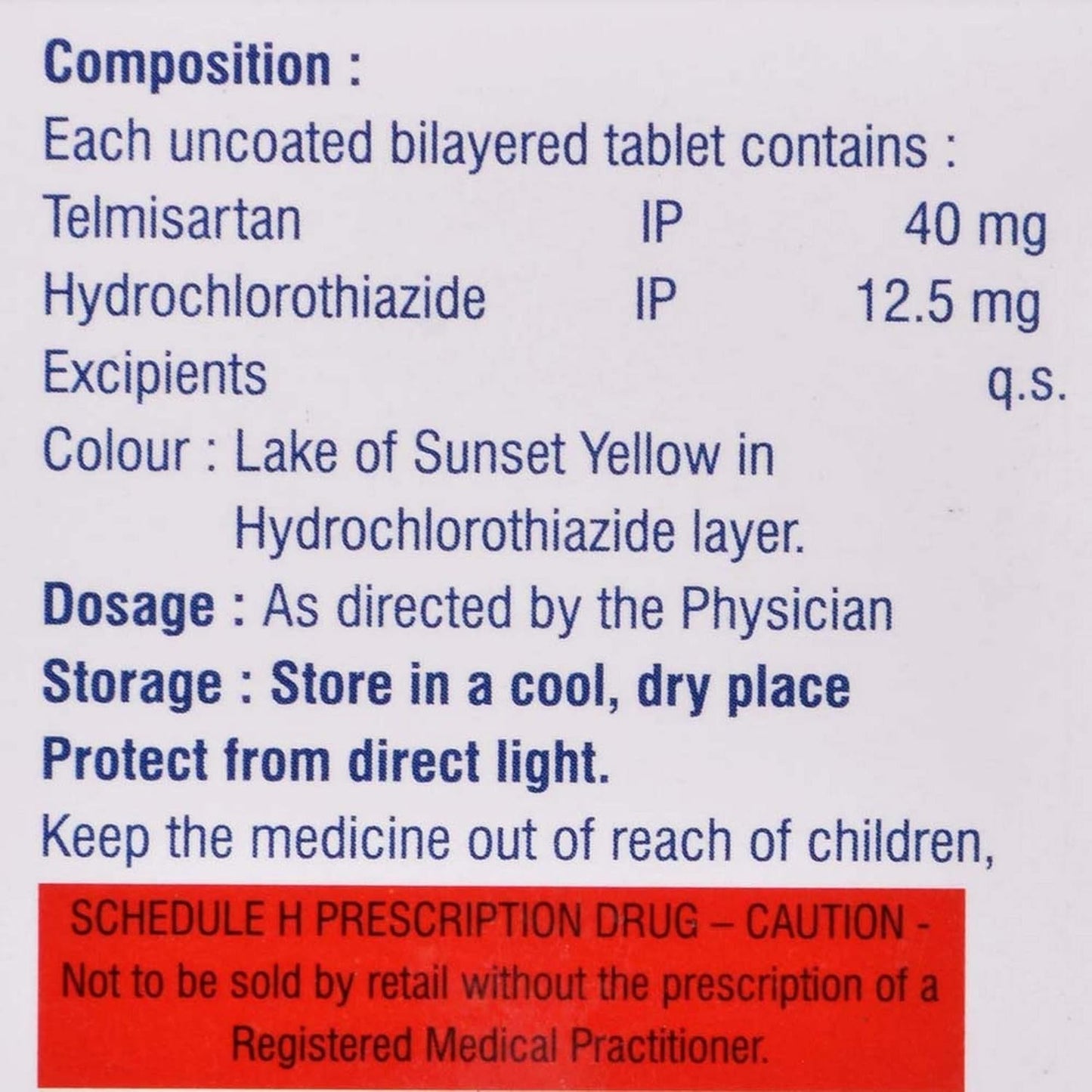 Telmidil-H - Strip of 10 Tablets