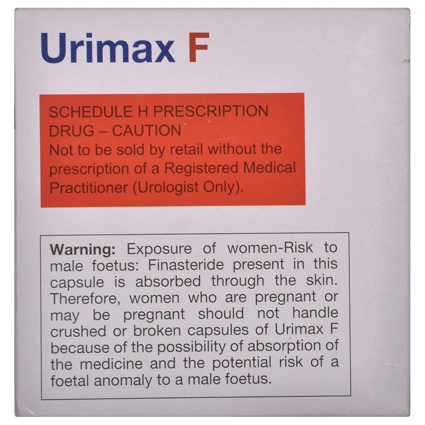 Urimax F - Strip of 15 Capsules