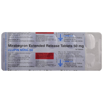 Lupin Mira-50 - Strip of 10 Tablets