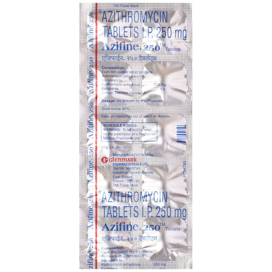 Azifine+ 250 - Strip of 10 Tablets