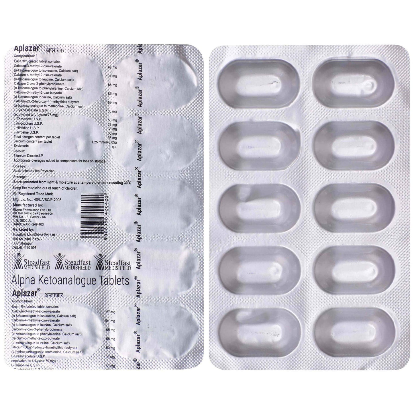 Aplazar - Strip of 10 Tablets