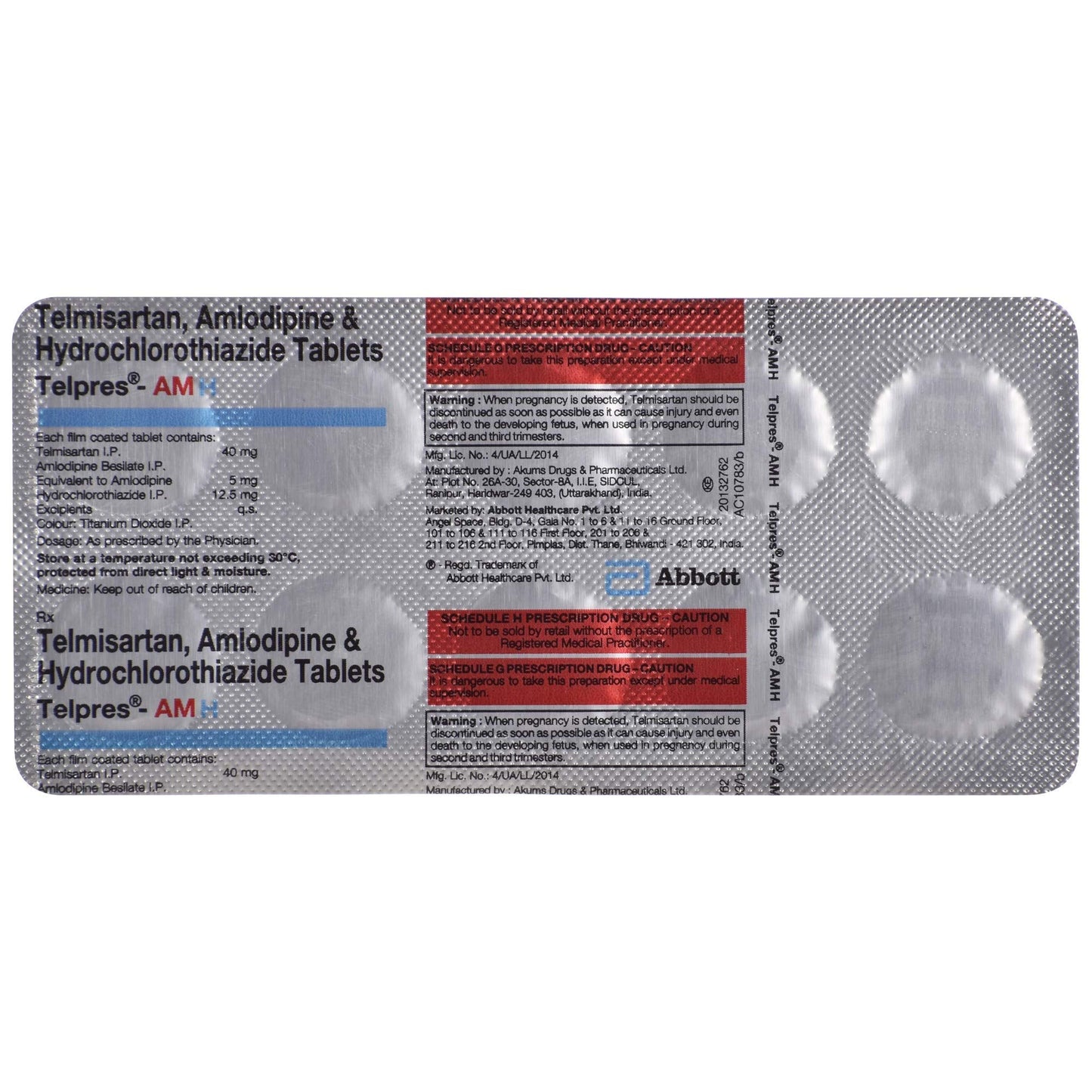 Telpres-AMH - Strip of 10 Tablets