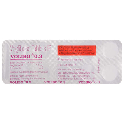 Volibo 0.3 - Strip of 10 Tablets