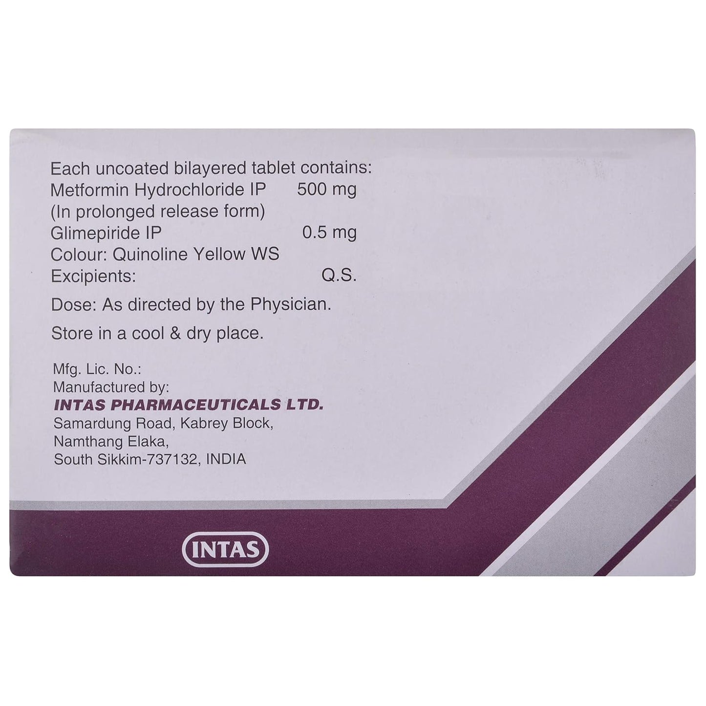 Zoryl-M 0.5 - Strip of 20 Tablets