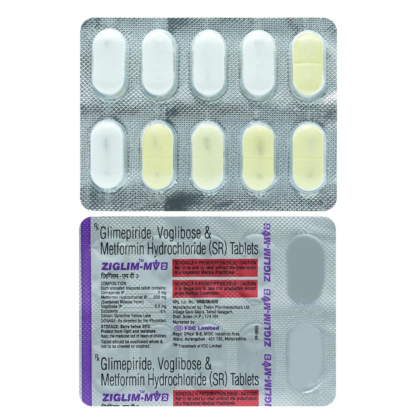 Ziglim-MV 2 - Strip of 10 Tablets