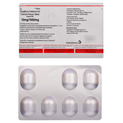 Xigduo XR 10mg/1000mg - Strip of 7 Tablets