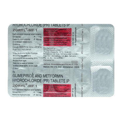 Zoryl - MF 1 - Strip of 10 Tablets