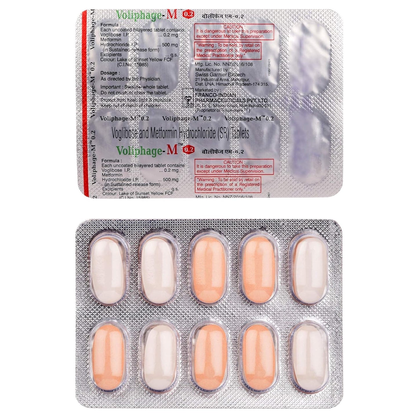 Voliphage M 0.2 - Strip of 10 Tablets