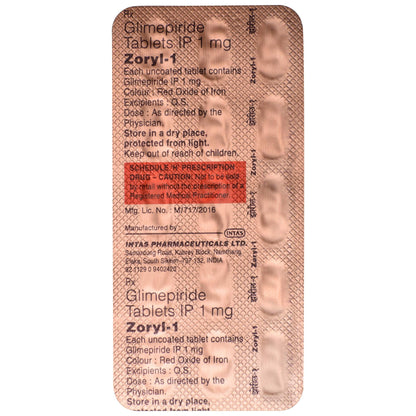 Zoryl-1 - Strip of 15 Tablets